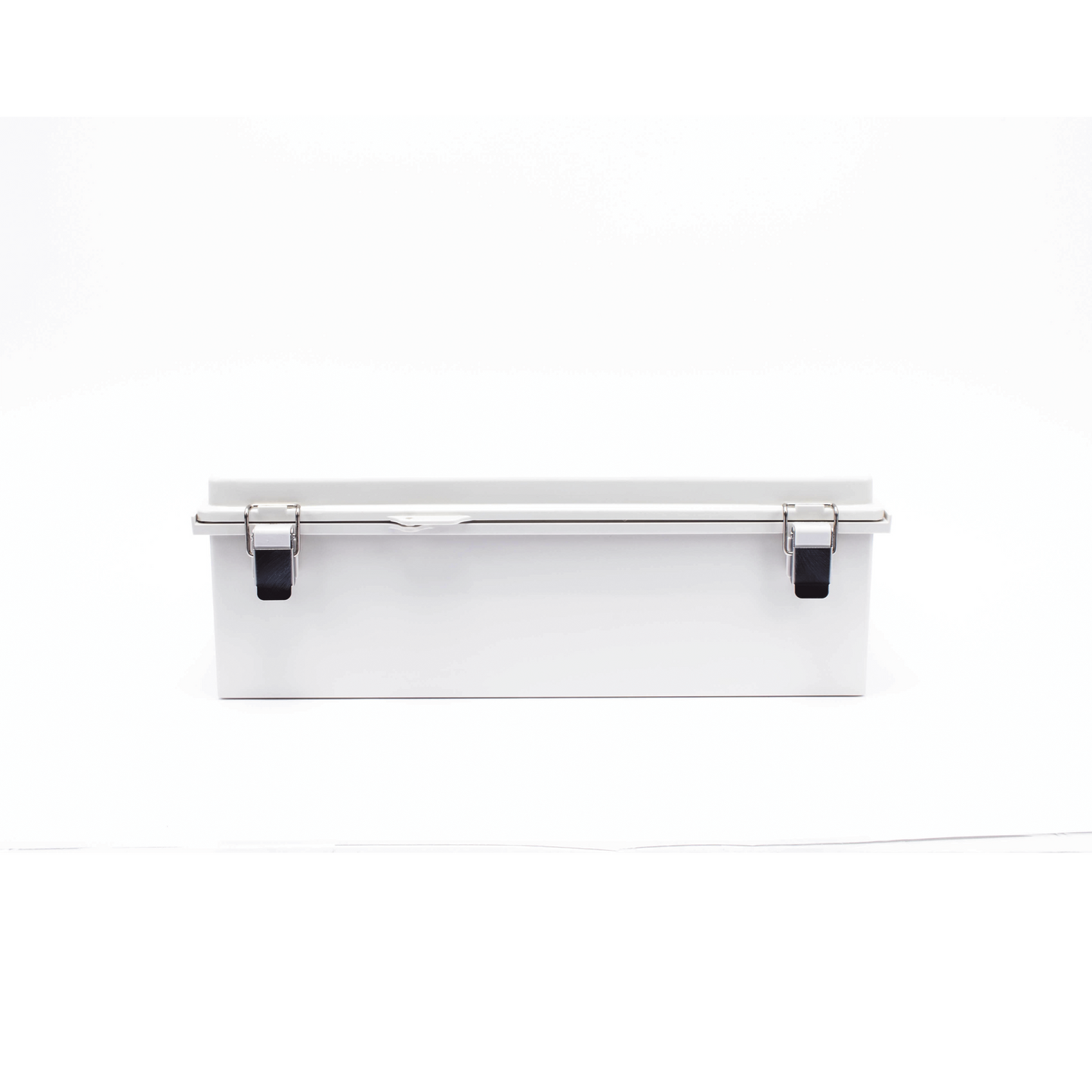 Gabinete de Plástico ABS, Uso en Intemperie IP66 (350 x 460 x 160 mm) Cierre por Broche Inoxidable y Permite Cerrado con Candado y Llave PST-3546-16E