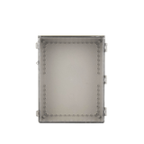 Gabinete Plástico ABS Puerta Transparente Uso Intemperie (350 x 460 x 160 mm) Cierre por Broches Inoxidables y Permite Cerrado con Candado Y Llave (Perno 5mm) - SILYMX