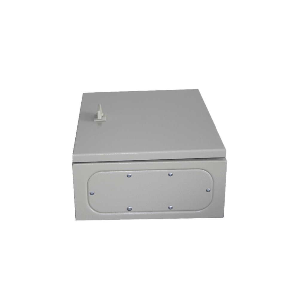 Gabinete de Acero IP66 Uso en Intemperie 400 x 400 x 200 mm con Placa Trasera Interior y Compuerta Inferior Atornillable PST-4040-20A - SILYMX