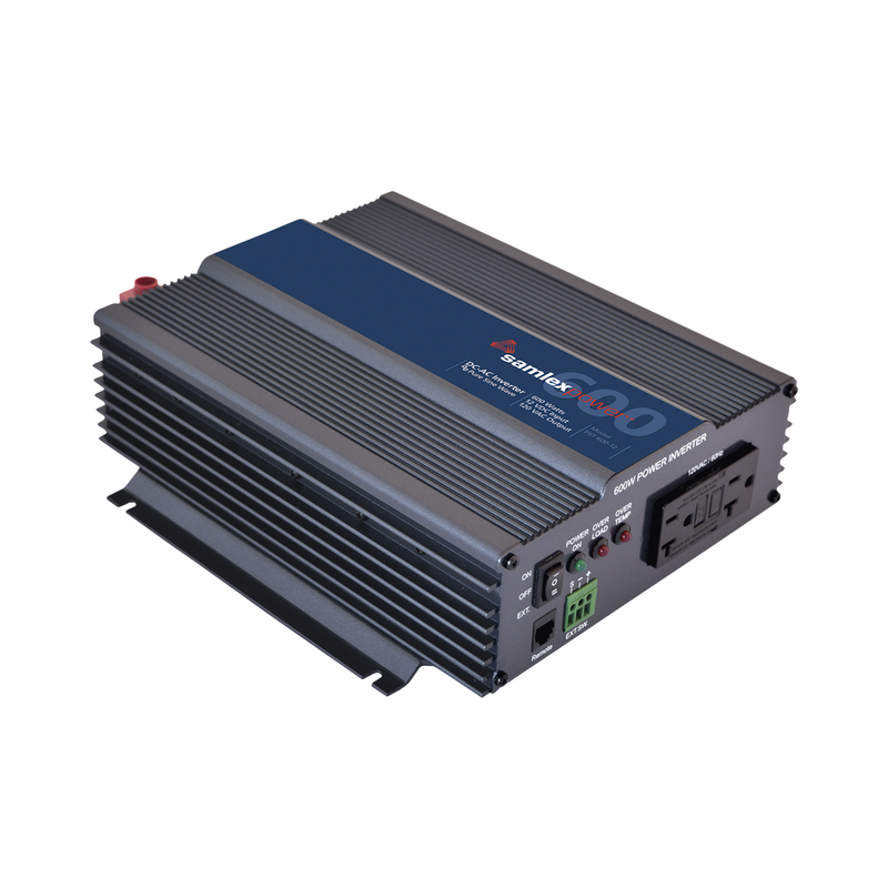Inversor de Corriente SAMLEX (CD-CA) 600W Onda Sinusoidal Pura Ent:12 Vcc Sal: 120 Vca 60 Hz PST-600-12 - SILYMX