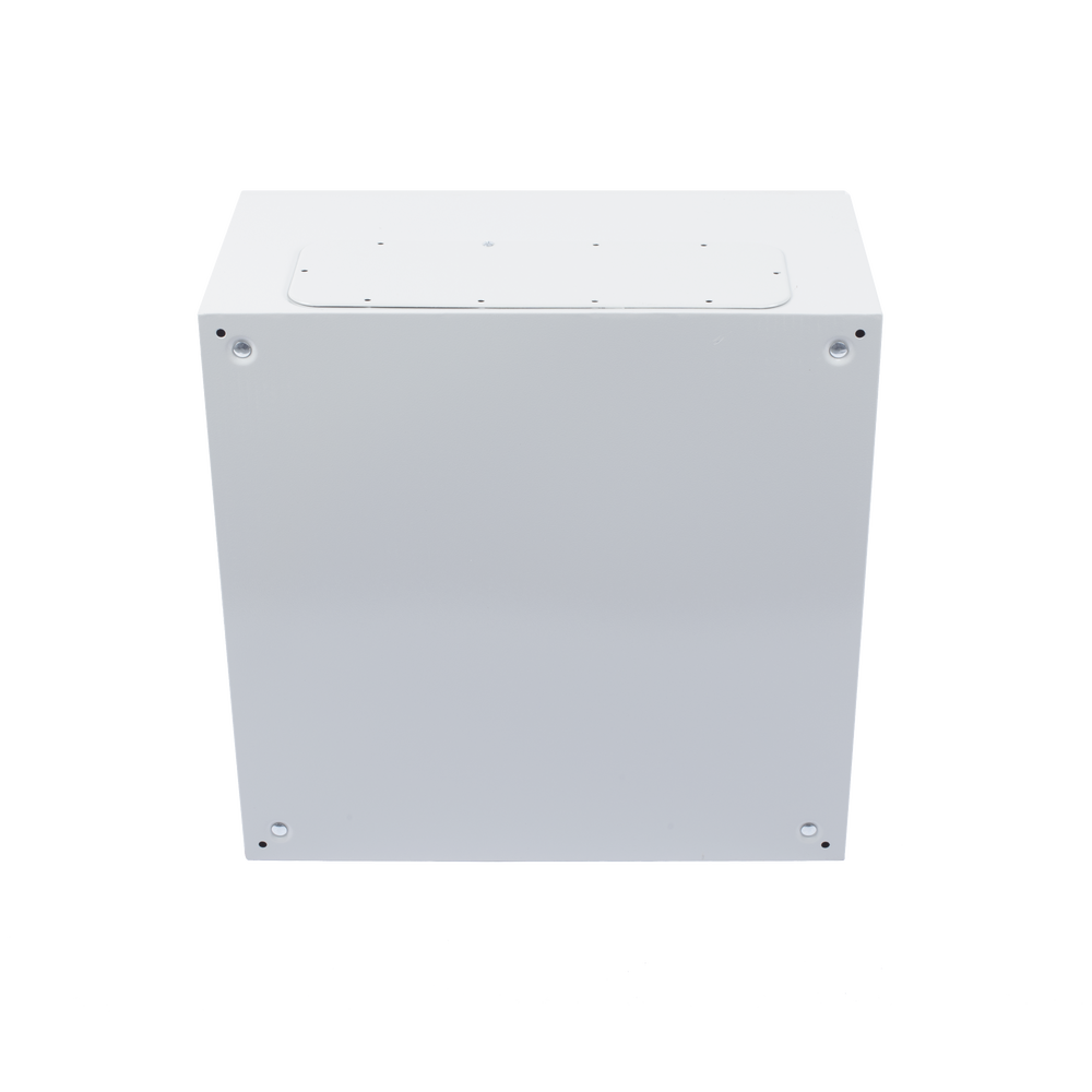 Gabinete de Acero IP66 Uso en Intemperie (600 x 600 x 300 mm) con Placa Trasera Interior y Compuerta Inferior Atornillable (Incluye Chapa y Llave) PST-6060-30A - SILYMX