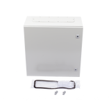Gabinete de Acero IP66 Uso en Intemperie (600 x 600 x 300 mm) con Placa Trasera Interior y Compuerta Inferior Atornillable (Incluye Chapa y Llave) PST-6060-30A - SILYMX