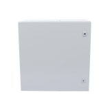 Gabinete de Acero IP66 Uso en Intemperie (600 x 600 x 300 mm) con Placa Trasera Interior y Compuerta Inferior Atornillable (Incluye Chapa y Llave) PST-6060-30A - SILYMX