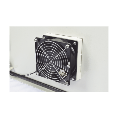 Gabinete Ventilado de Acero IP55 Uso en Exterior 600x800x300 mm con Placa Trasera Interior Metálica Ventilador PST-6080-30AV - SILYMX