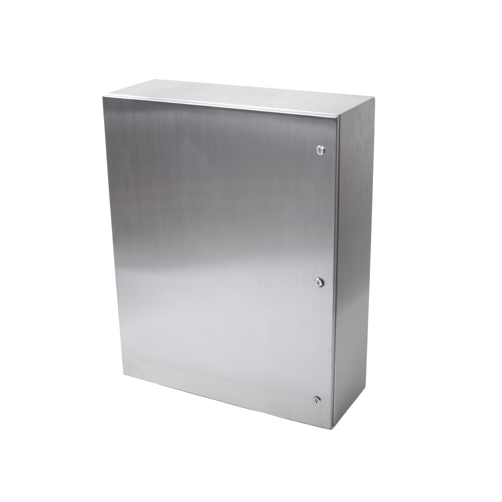 Gabinete de Acero Inoxidable IP66 Uso en Intemperie (800 x 1000 x 300 mm) con Placa Interna Galvanizada PST-8010030-INOX-B - SILYMX