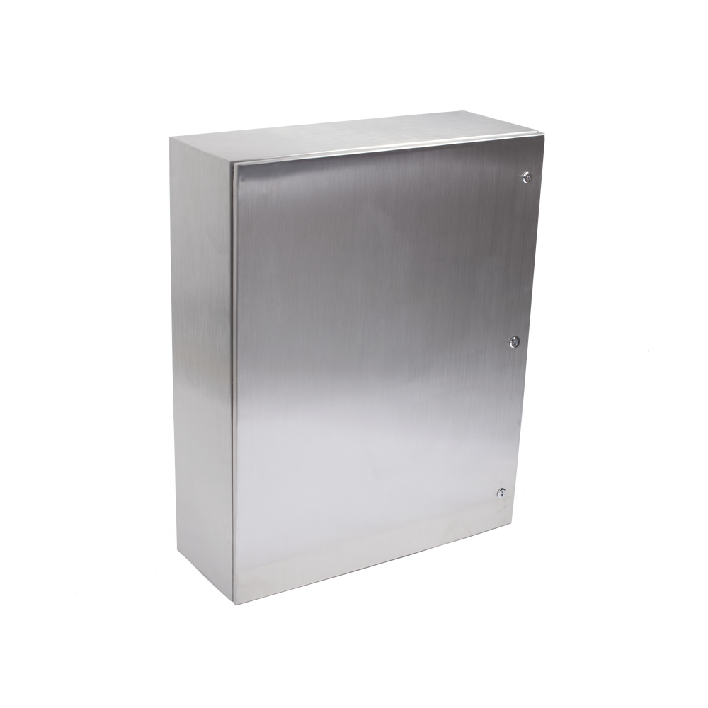Gabinete de Acero Inoxidable IP66 Uso en Intemperie (800 x 1000 x 300 mm) con Placa Interna Galvanizada PST-8010030-INOX-B - SILYMX