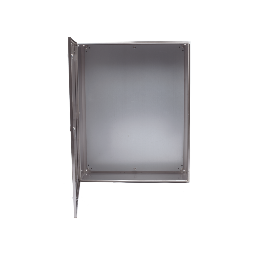 Gabinete de Acero Inoxidable IP66 Uso en Intemperie (800 x 1000 x 300 mm) con Placa Interna Galvanizada PST-8010030-INOX-B - SILYMX