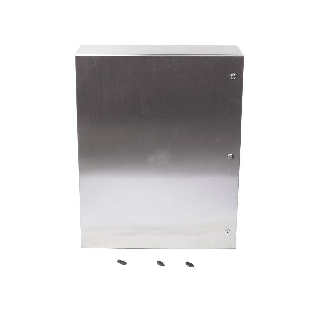Gabinete de Acero Inoxidable IP66 Uso en Intemperie (800 x 1000 x 300 mm) con Placa Interna Galvanizada PST-8010030-INOX-B - SILYMX