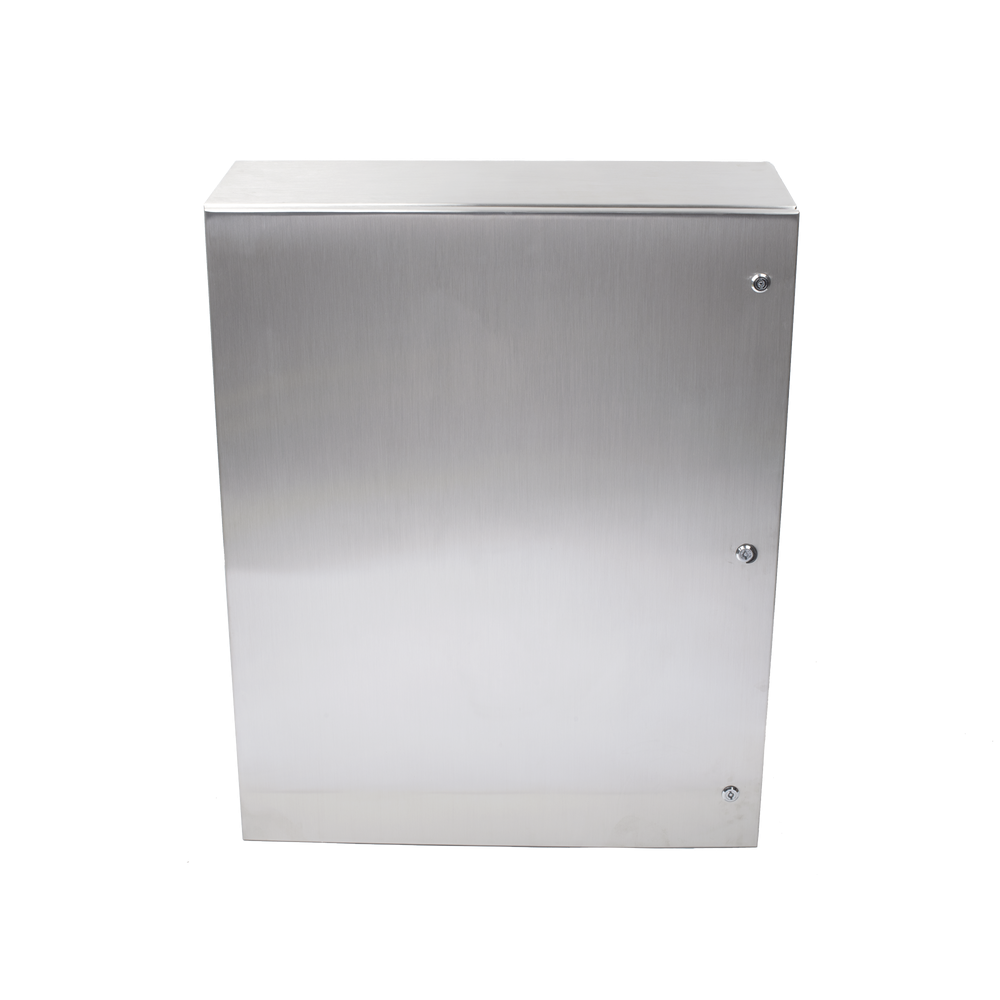 Gabinete de Acero Inoxidable IP66 Uso en Intemperie (800 x 1000 x 300 mm) con Placa Interna Galvanizada PST-8010030-INOX-B - SILYMX