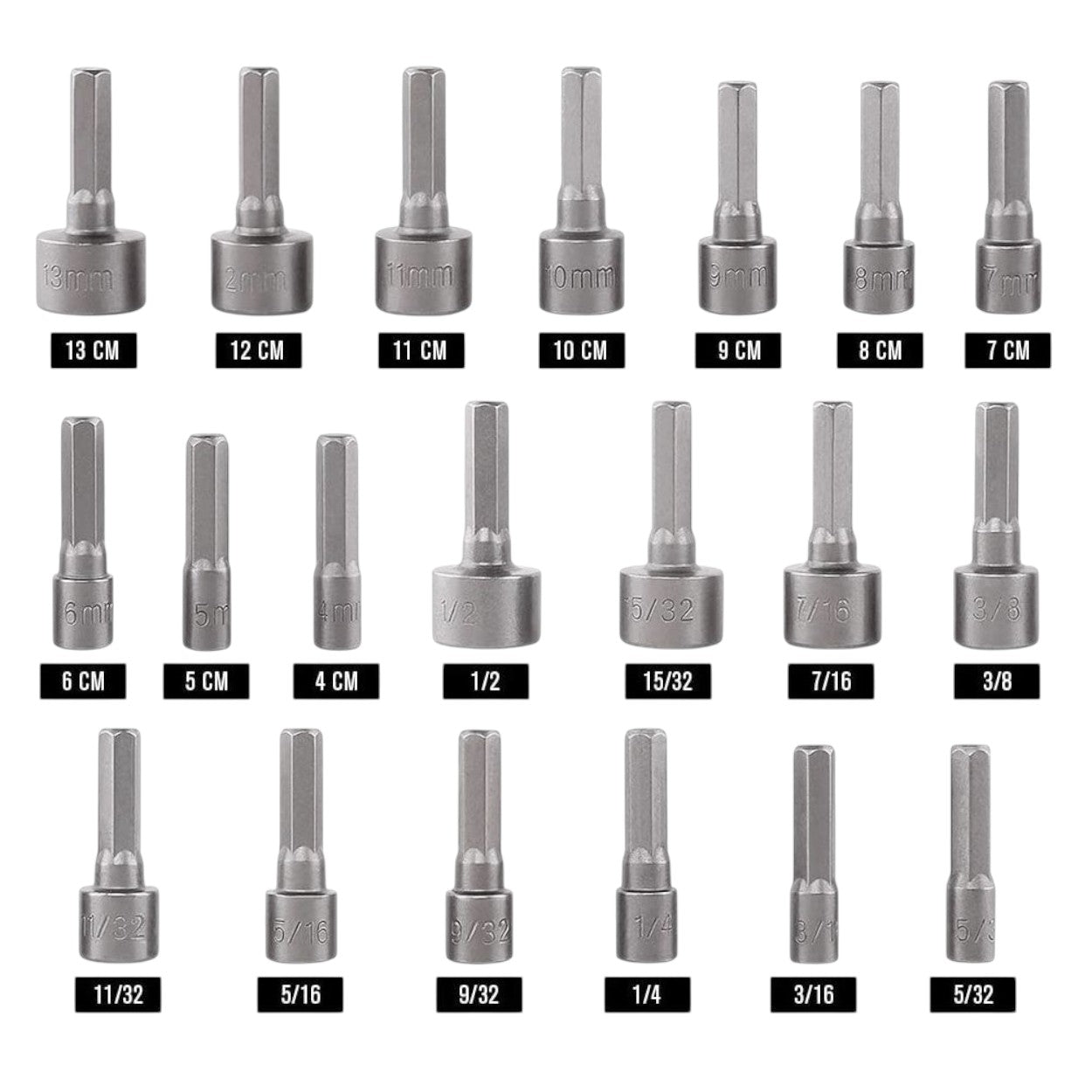Juego de 208 Puntas para Taladro Entrada Hexagonal Incluye Estuche PST-C010-03 - SILYMX