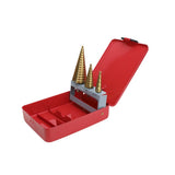 Juego de 3 Brocas Escalonadas HSS 4-12, 4-20, 4-32 mm (Para Plástico o Metal) - SILYMX