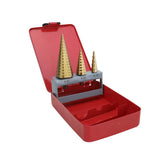 Juego de 3 Brocas Escalonadas HSS 4-12, 4-20, 4-32 mm (Para Plástico o Metal) - SILYMX