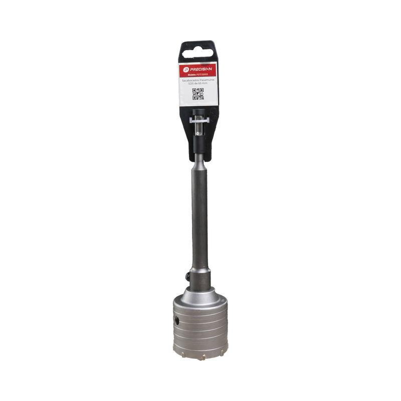 Broca Pasamuros SDS Sacabocado para Concreto de 65mm con Extensión de 220mm PST-C02-003 - SILYMX