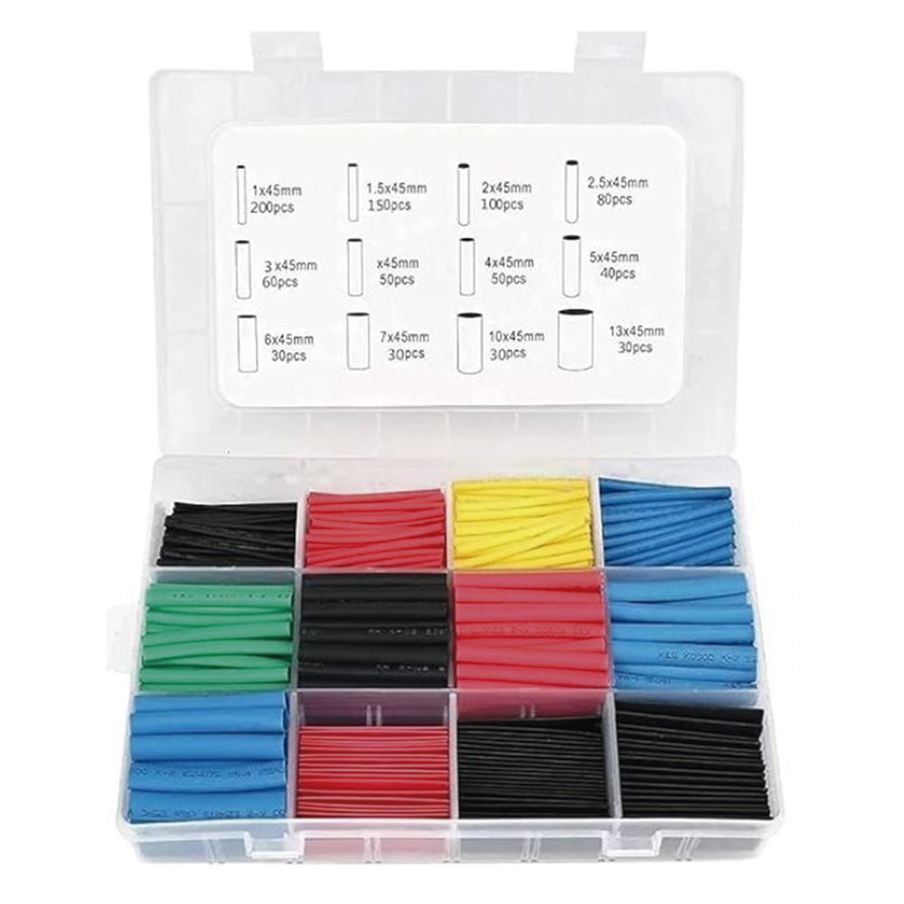 850 Tubos Termoencogibles Termofit 2:1 de 12 Diferentes Medidas PST-C04-002 - SILYMX