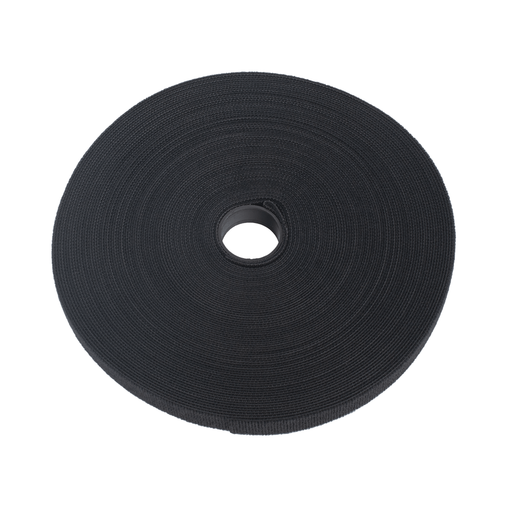 Cinta de Contacto Autoadherente Tipo Velcro Color Negro 1.6 cm x 25 metros Espalda con Espalda (Gancho y Bucle) PST-C05-001-BK - SILYMX