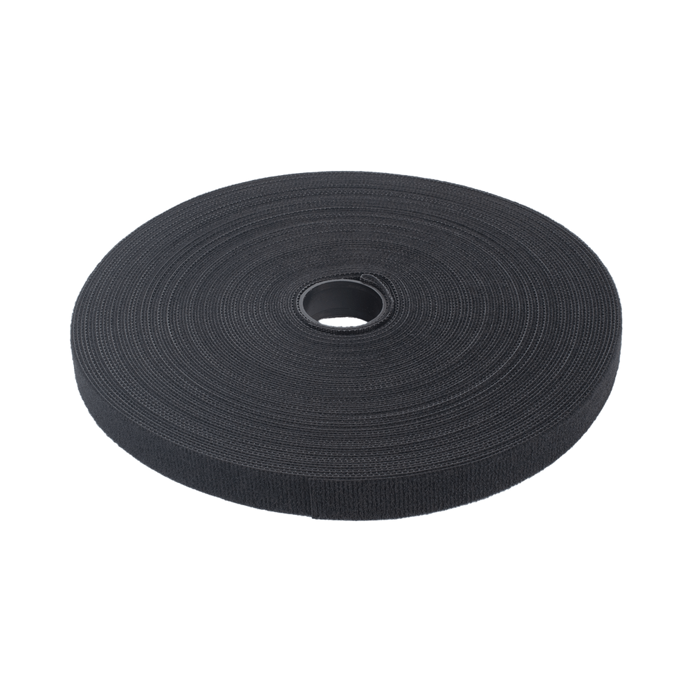 Cinta de Contacto Autoadherente Tipo Velcro Color Negro 1.6 cm x 25 metros Espalda con Espalda (Gancho y Bucle) PST-C05-001-BK - SILYMX