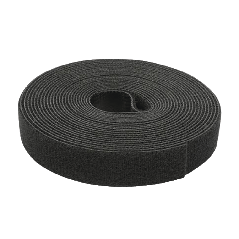 Cinta de Contacto Autoadherente Tipo Velcro Color Negro 1.6 cm x 25 metros Espalda con Espalda (Gancho y Bucle) PST-C05-001-BK - SILYMX