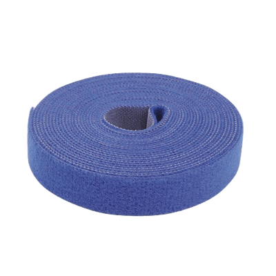 PRECISIONPST-C05-001-BLUCinta de Contacto Autoadherente Color Azul / 1.6 cm x 25 metros / Espalda con Espalda (Gancho y Bucle) - SILYMX