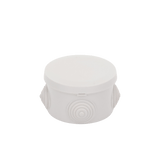 Caja Derivación-Conexión de Plástico Circular con 4 Glándulas de Goma (7 diámetro X 4.8 alto cm) - SILYMX