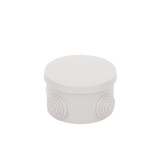 Caja Derivación-Conexión de Plástico Circular con 4 Glándulas de Goma (7 diámetro X 4.8 alto cm) - SILYMX