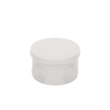 Caja Derivación-Conexión de Plástico Circular con 4 Glándulas de Goma (7 diámetro X 4.8 alto cm) - SILYMX