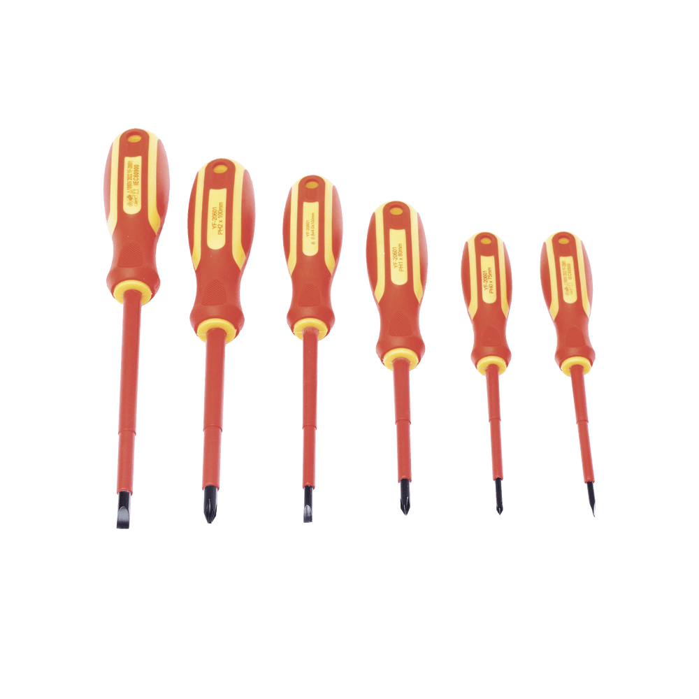 HerramientasPRECISIONPST-H020-01Juego de 6 desarmadores Aislados Bicolor 1000v PST - H020 - 01 - SILYMX