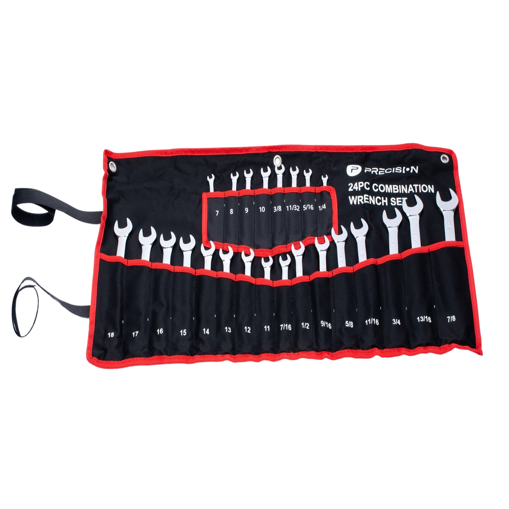 Juego de 24 Llaves Combinadas Métricas e Inglesas con Estuche PST-H030-02 - SILYMX
