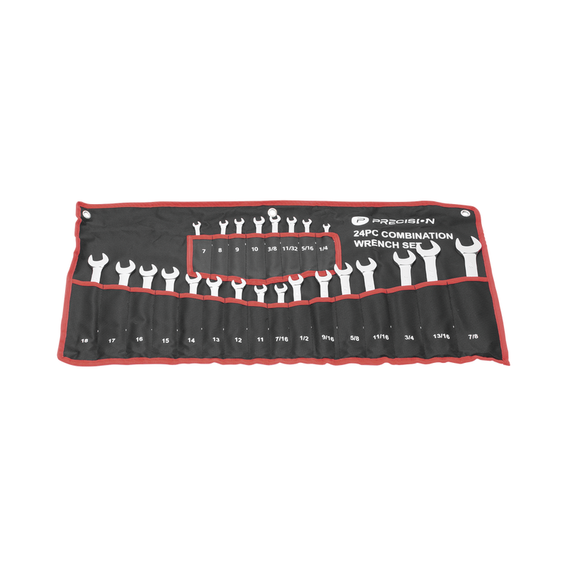 Juego de 24 Llaves Combinadas Métricas e Inglesas con Estuche PST-H030-02 - SILYMX