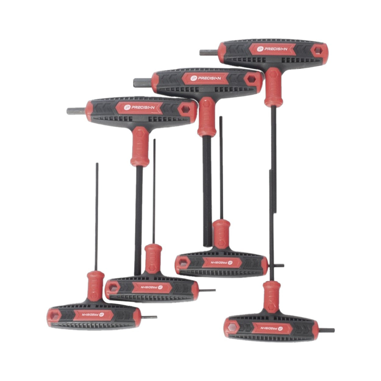 Juego de 7 Llaves Hexagonales Allen Milimétricas con Mango T PST-H03-007 - SILYMX