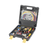 Manómetro de 4 vías con Accesorios para Gas refrigerante R410A/ R32/ R134A/R22 - SILYMX