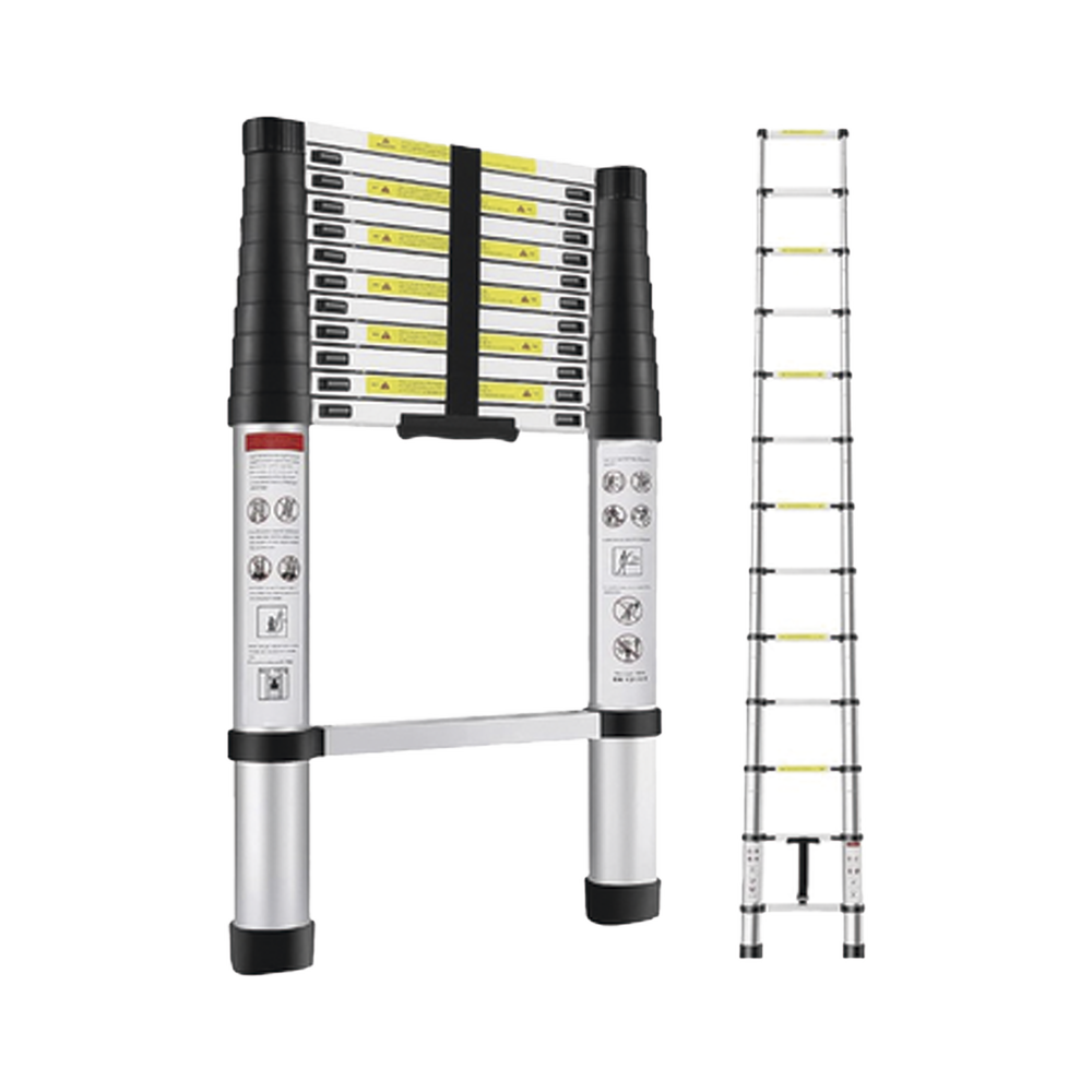 Escalera Telescópica de Aluminio de 3.8 Metros de Altura PST-H10-001 - SILYMX