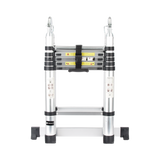 Escalera Telescópica de Aluminio Tipo Tijera de 1.9 + 1.9 Metros de Altura PST-H10-002 - SILYMX