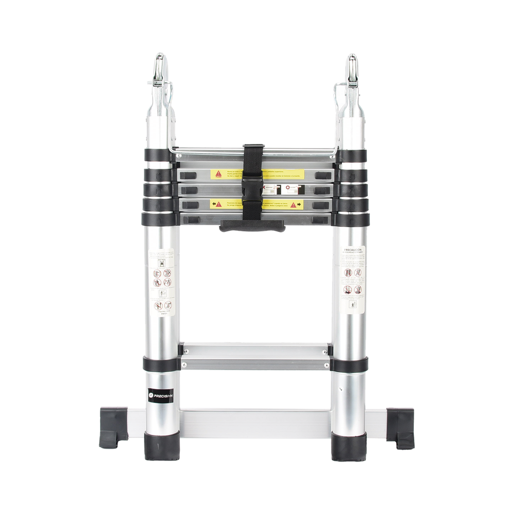 Escalera Telescópica de Aluminio Tipo Tijera de 1.9 + 1.9 Metros de Altura PST-H10-002 - SILYMX