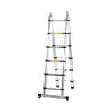 Escalera Telescópica de Aluminio Tipo Tijera de 1.9 + 1.9 Metros de Altura PST-H10-002 - SILYMX