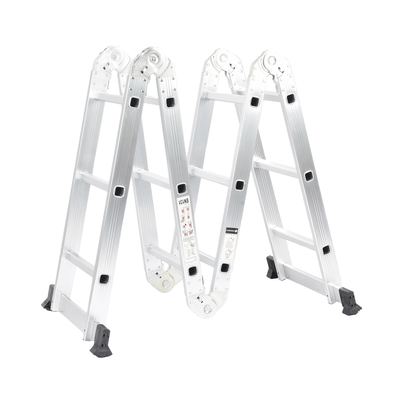 Escalera Multiposiciones de Aluminio de 3.52 Metros Soporta 150 kg PST-H10-003 - SILYMX