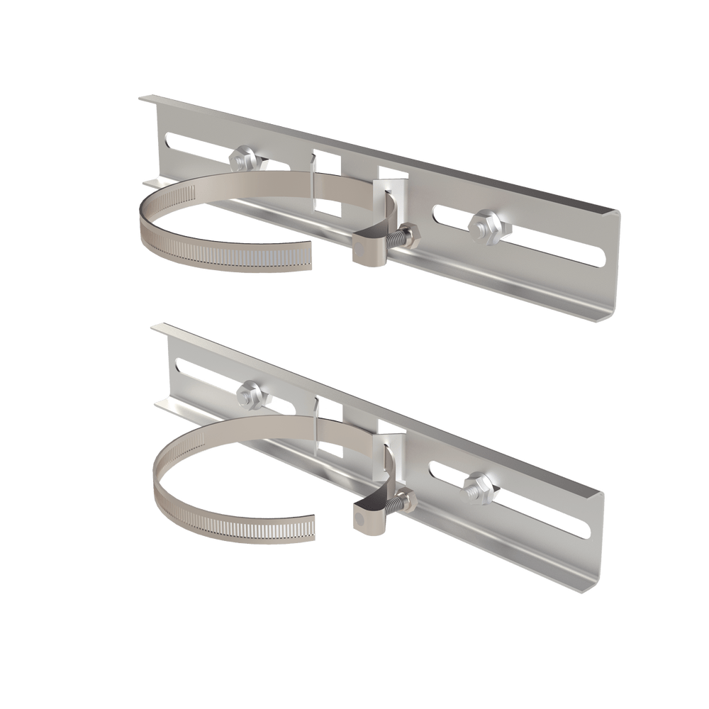 Montaje Galvanizado para Poste Universal para Gabinetes de Ancho Hasta 30 cm PRECISION PST-MOUNT-POLE-V3 - SILYMX