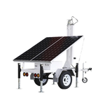 Traila Remolque con Mástil Retráctil de 7.5 m. para Videovigilancia o Iluminación con capacidad para Instalar Módulos Solares y Baterías (No incluidos) - SILYMX