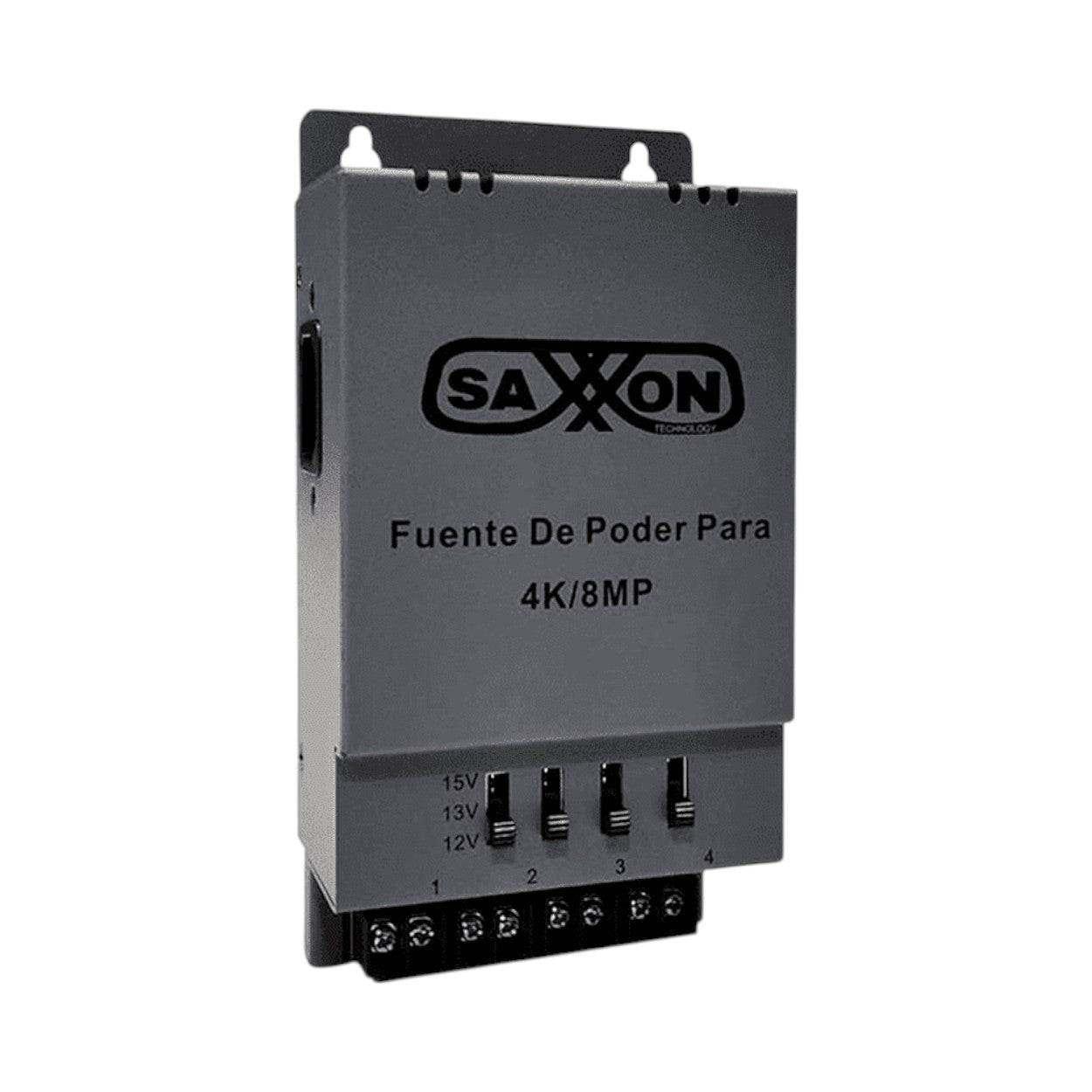 Fuente de poder Regulable Metálica Hasta 4 Canales Voltaje Ajustable 12V 13V o 15V cc Salida de Hasta 5 Amp Instalación en Pared PSU1205A-4K - SILYMX