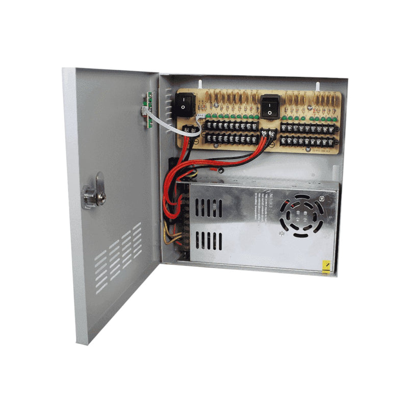 Fuente De Poder Pro SAXON Salida 12 Vcd - 30 Ampers 18 Camaras Ul PSU1230-D18