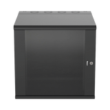 Gabinete PanZone de Montaje en Pared de 19in Puerta con Ventana de Seguridad 12 UR 635mm de Profundidad Color Negro PZWMC12W - SILYMX