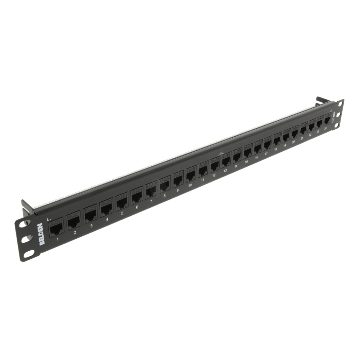 Patch Panel Beldon Patch Panel Belden Cat6 Cat6+ 24 Puertos 1U Precargado Negro AX103253 ...