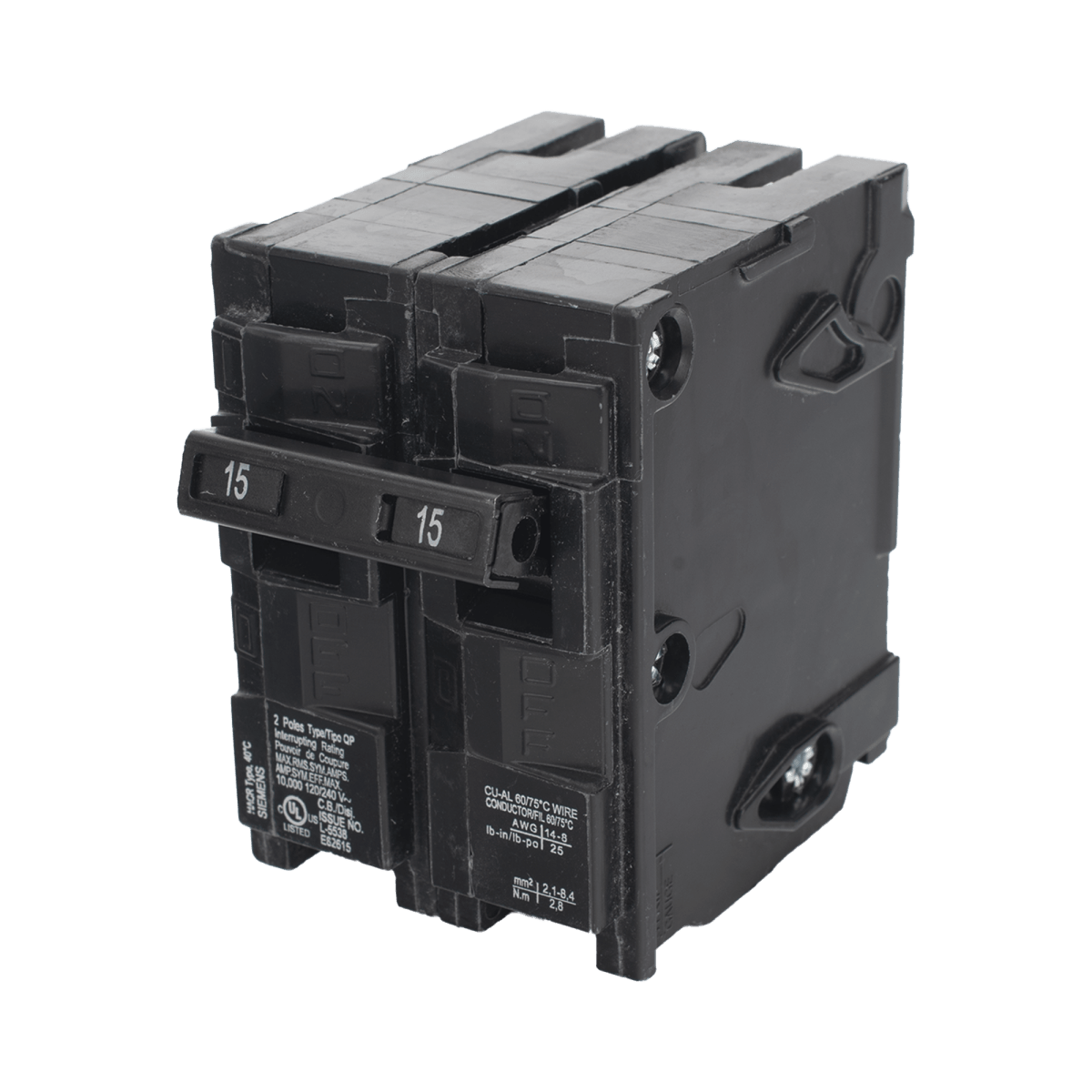 Centros de Carga e InterruptoresSIEMENSQ215Interruptor automático ITM Termomagnético enchufable tipo QP 2 polos 15 amp - SILYMX