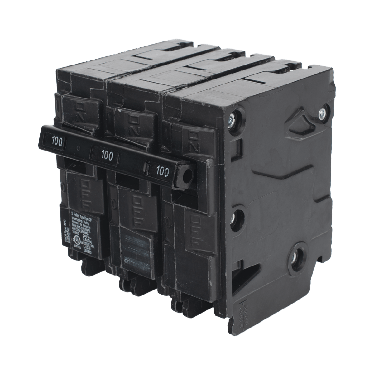 Centros de Carga e InterruptoresSIEMENSQ3100Interruptor automático ITM Termomagnético enchufable tipo QP 3 polos 100 amp - SILYMX