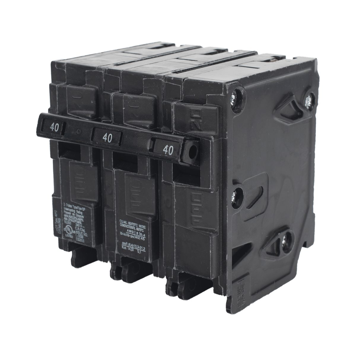 Centros de Carga e InterruptoresSIEMENSQ340Interruptor automático ITM Termomagnético enchufable tipo QP 3 polos 40 amp - SILYMX