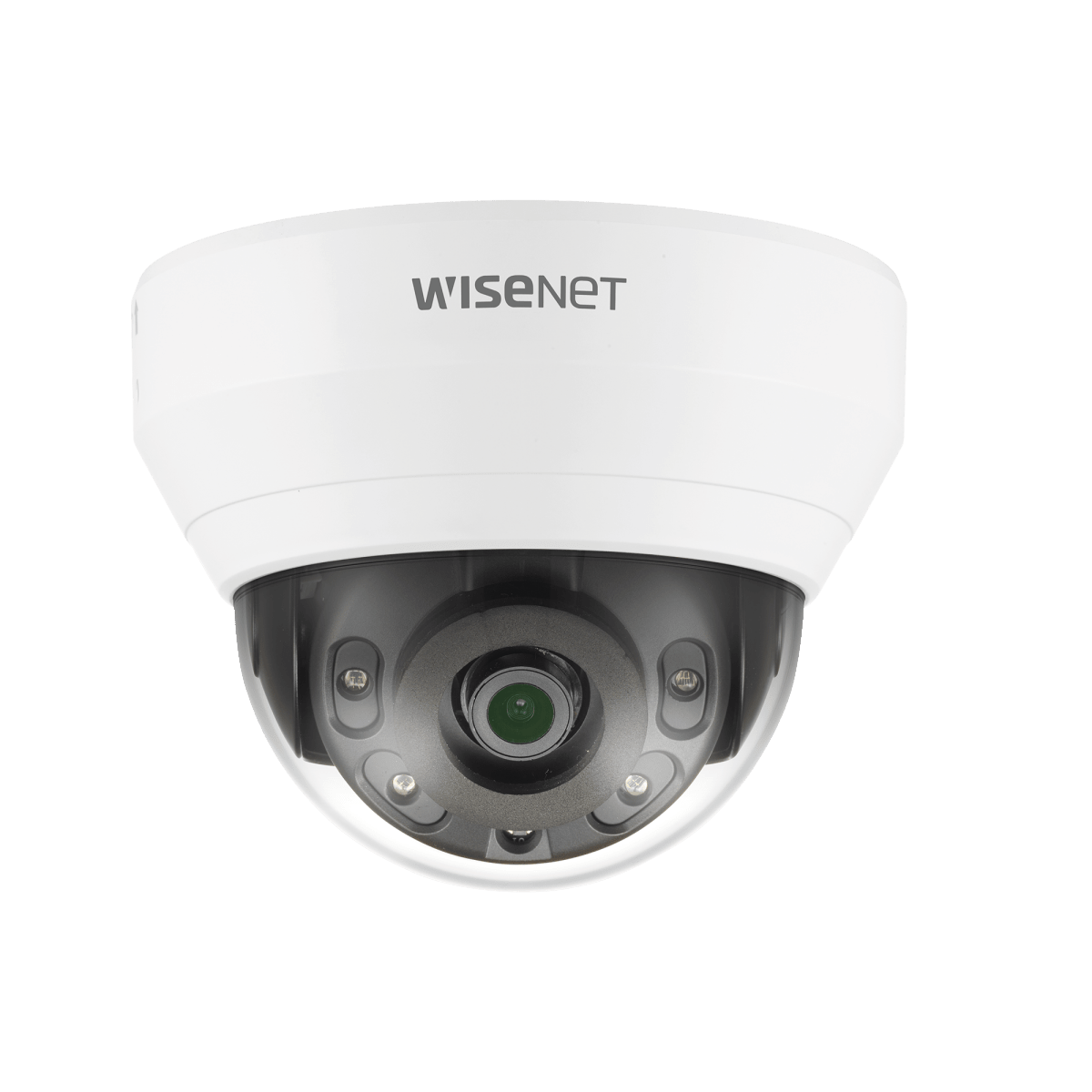 Camaras IP DomoHANWHA VISIONQND-6012RCámara IP Domo Interior 2MP Lente 2.8mm IR 20m WDR 120dB H.265 WiseStream Micrófono Hanwha Vision QND - 6012R - SILYMX