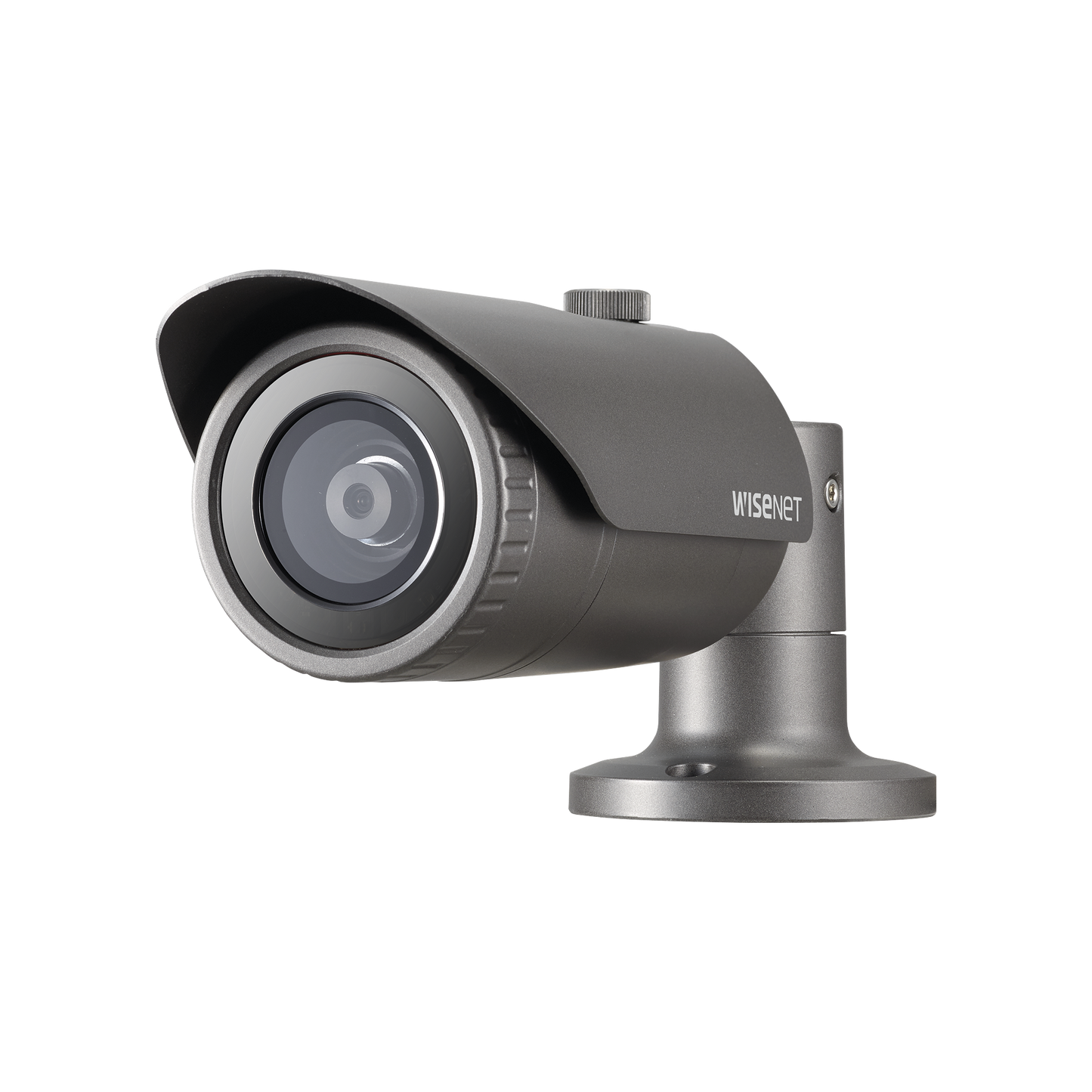 Cámara IP Tipo Bala Antivandálica Hanwha Techwin Wisenet 5 Megapíxel Lente 2.8 mm IR 20M WDR 120db Exterior IP66 H.265 & WiseStream QNO-8010R - SILYMX