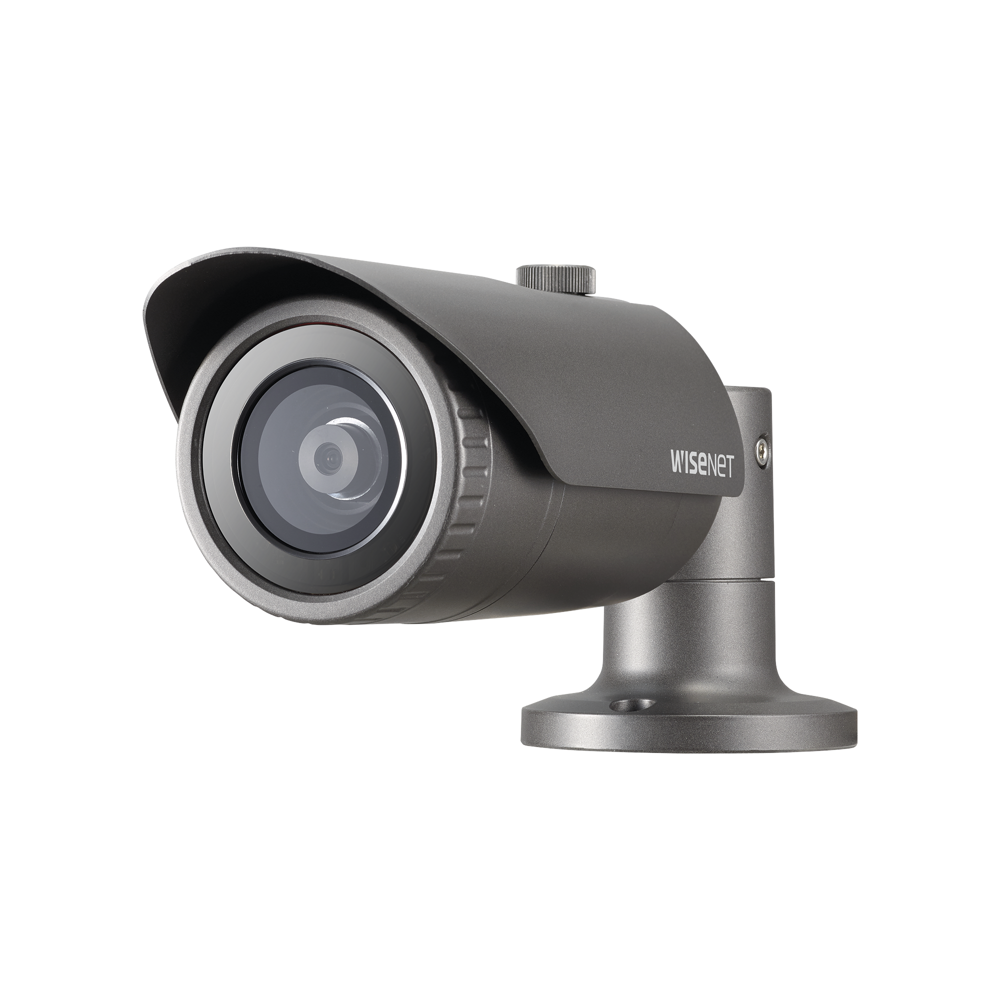 Cámara IP Tipo Bala Antivandálica Hanwha Techwin Wisenet 5 Megapíxel Lente 2.8 mm IR 20M WDR 120db Exterior IP66 H.265 & WiseStream QNO-8010R - SILYMX