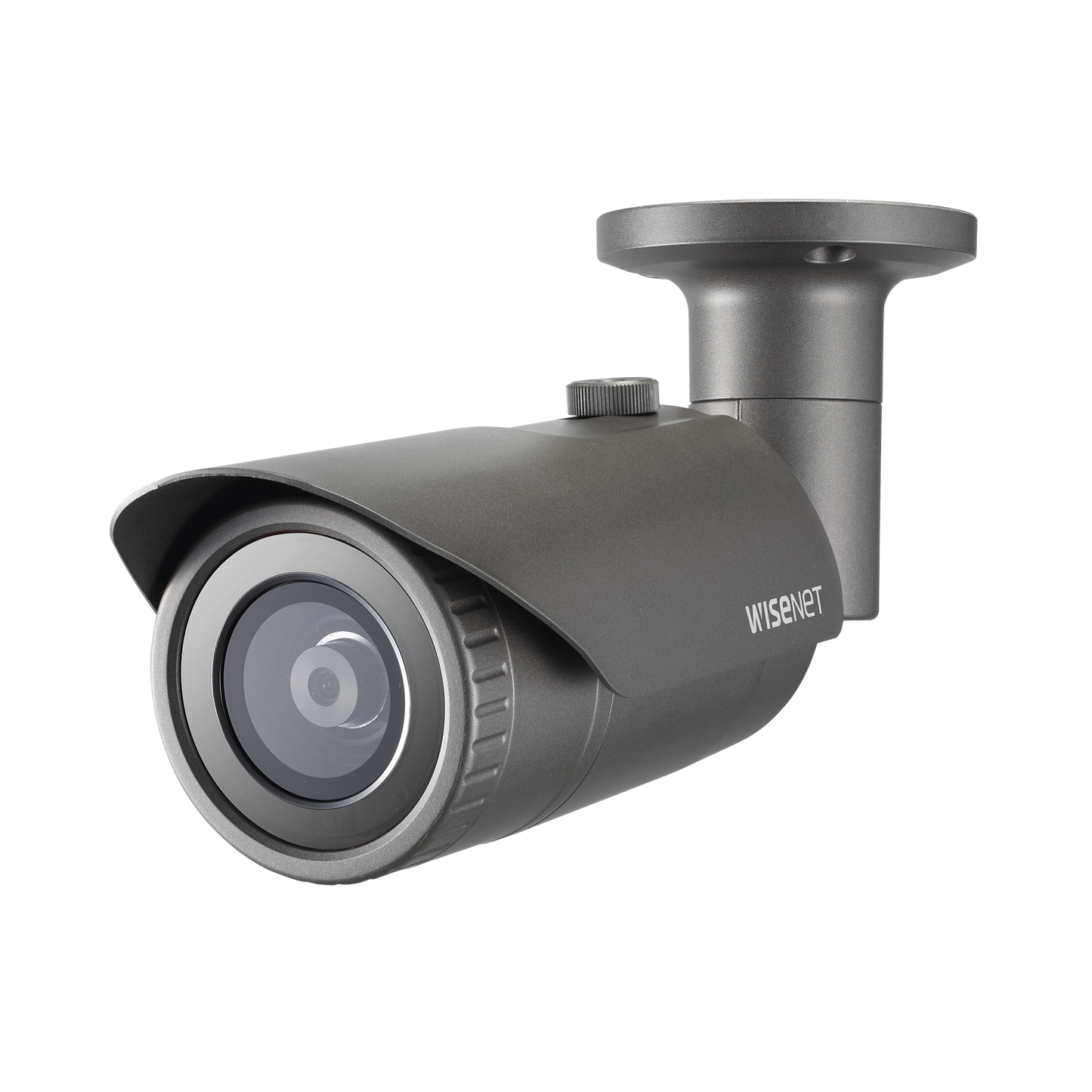 Cámara IP Tipo Bala Antivandálica Hanwha Techwin Wisenet 5 Megapíxel Lente 2.8 mm IR 20M WDR 120db Exterior IP66 H.265 & WiseStream QNO-8010R - SILYMX
