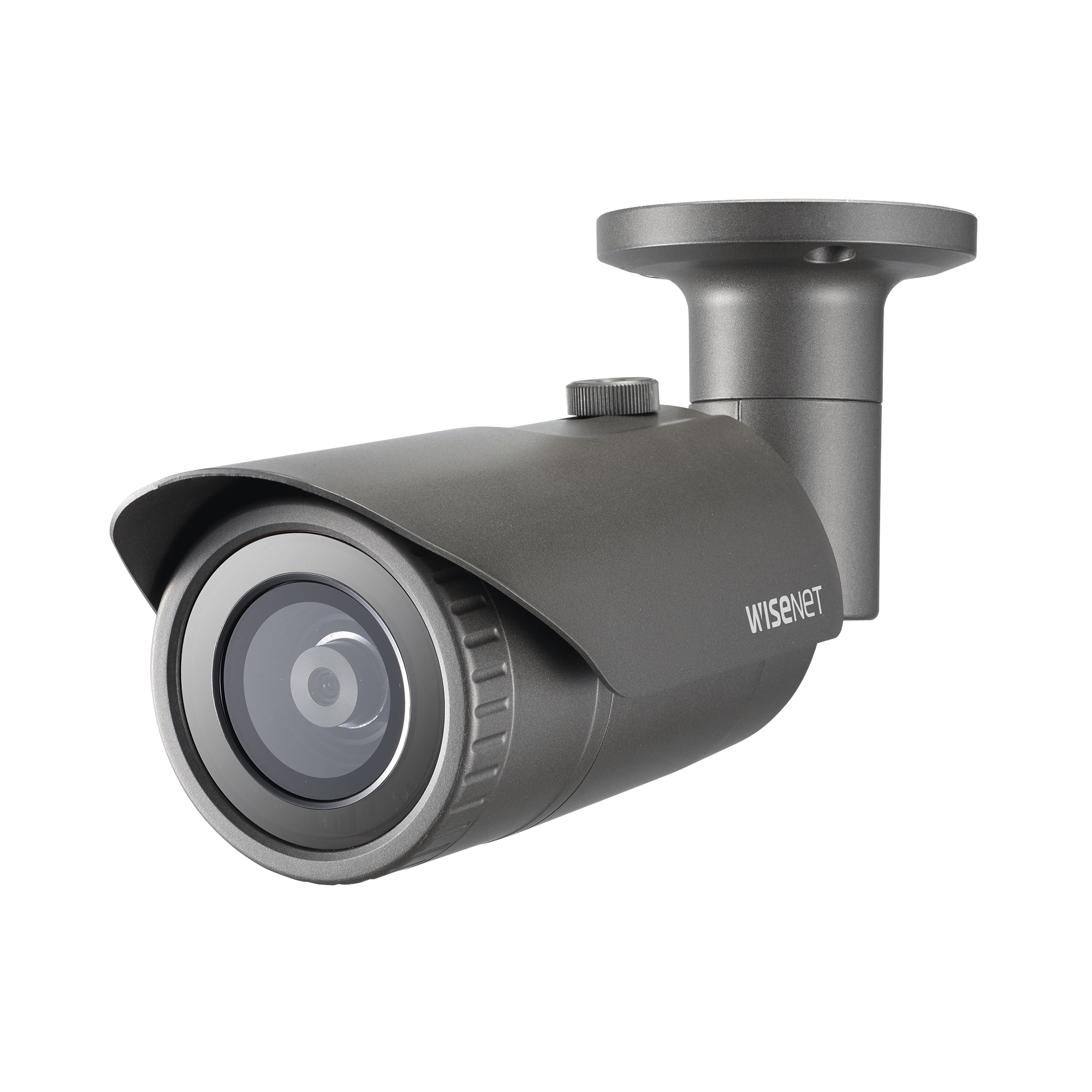 Cámara IP Tipo Bala Antivandálica Hanwha Techwin Wisenet 5 Megapíxel Lente 2.8 mm IR 20M WDR 120db Exterior IP66 H.265 & WiseStream QNO-8010R - SILYMX