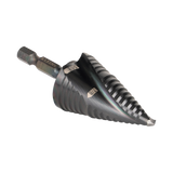 Broca Escalonada 12 en 1 de Liberación Rápida Acanaladura en Espiral produce Agujeros de 2-3 cm e Intermedios 10x más Durable QRST11 - SILYMX